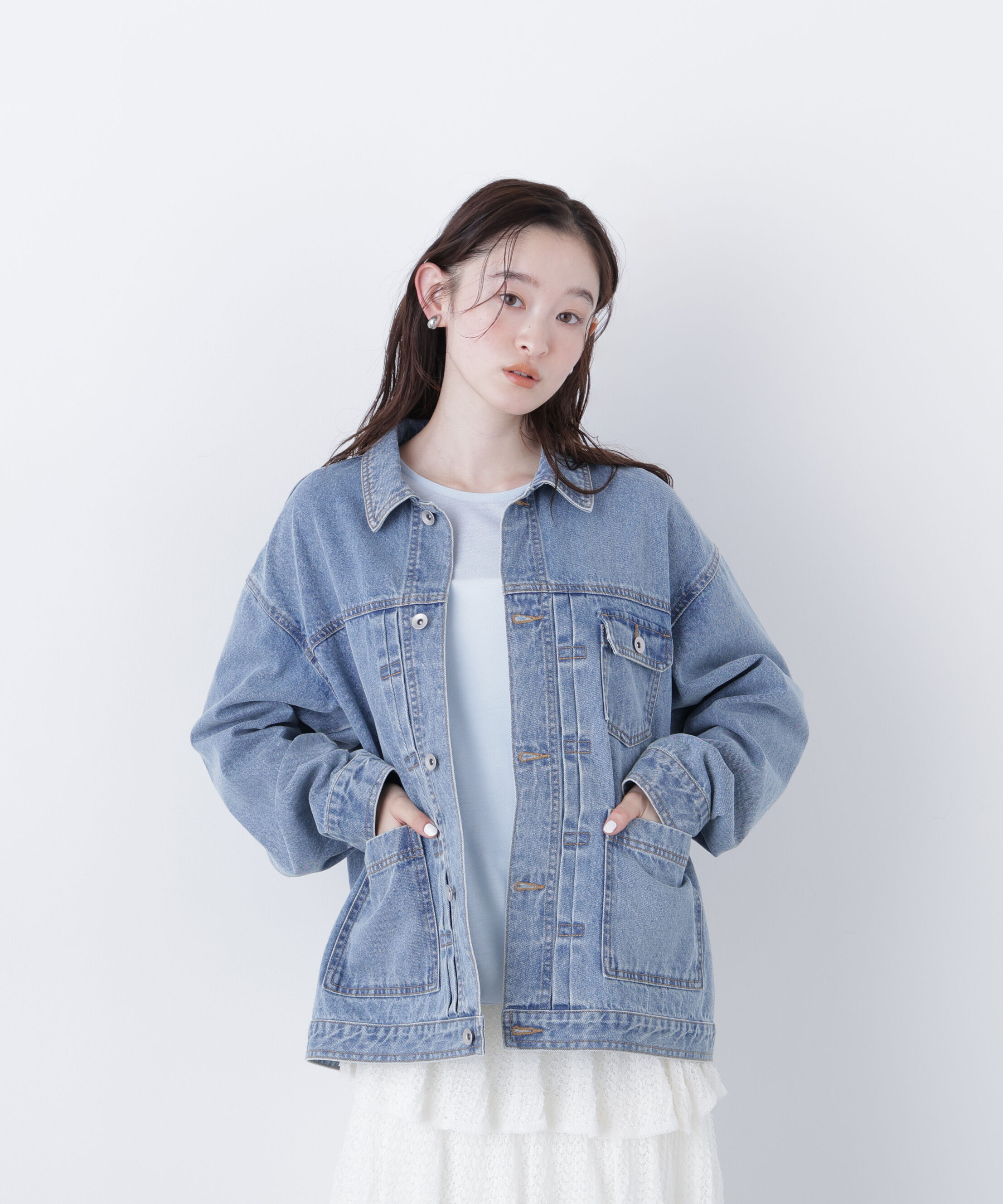  「〈N.〉オーバーデニムブルゾン」|その他|