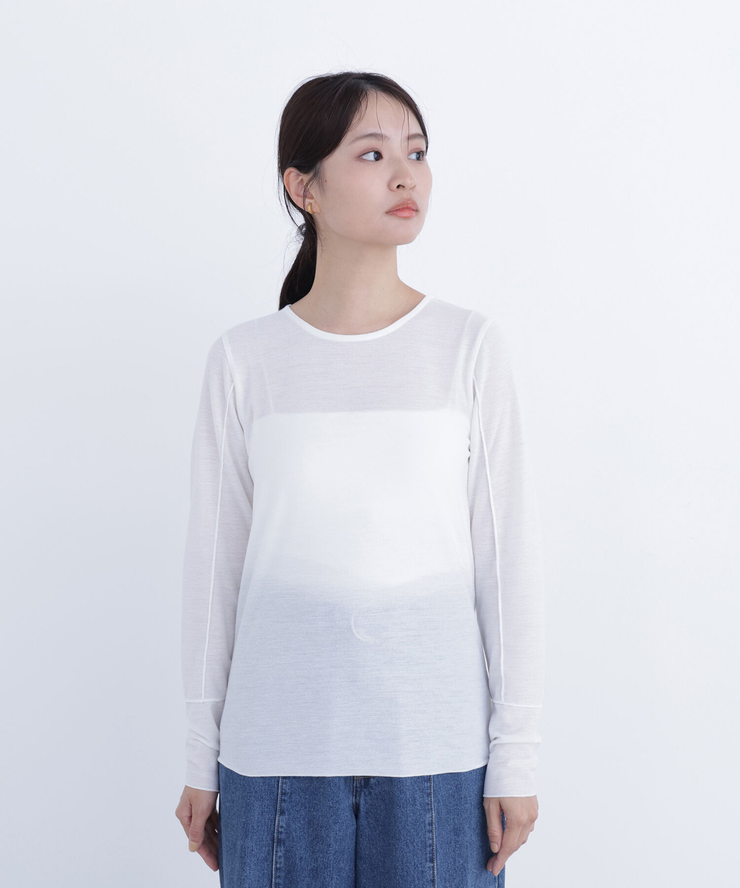  「〈N.〉シアーメロウカットソー」|Tシャツ・カットソー|