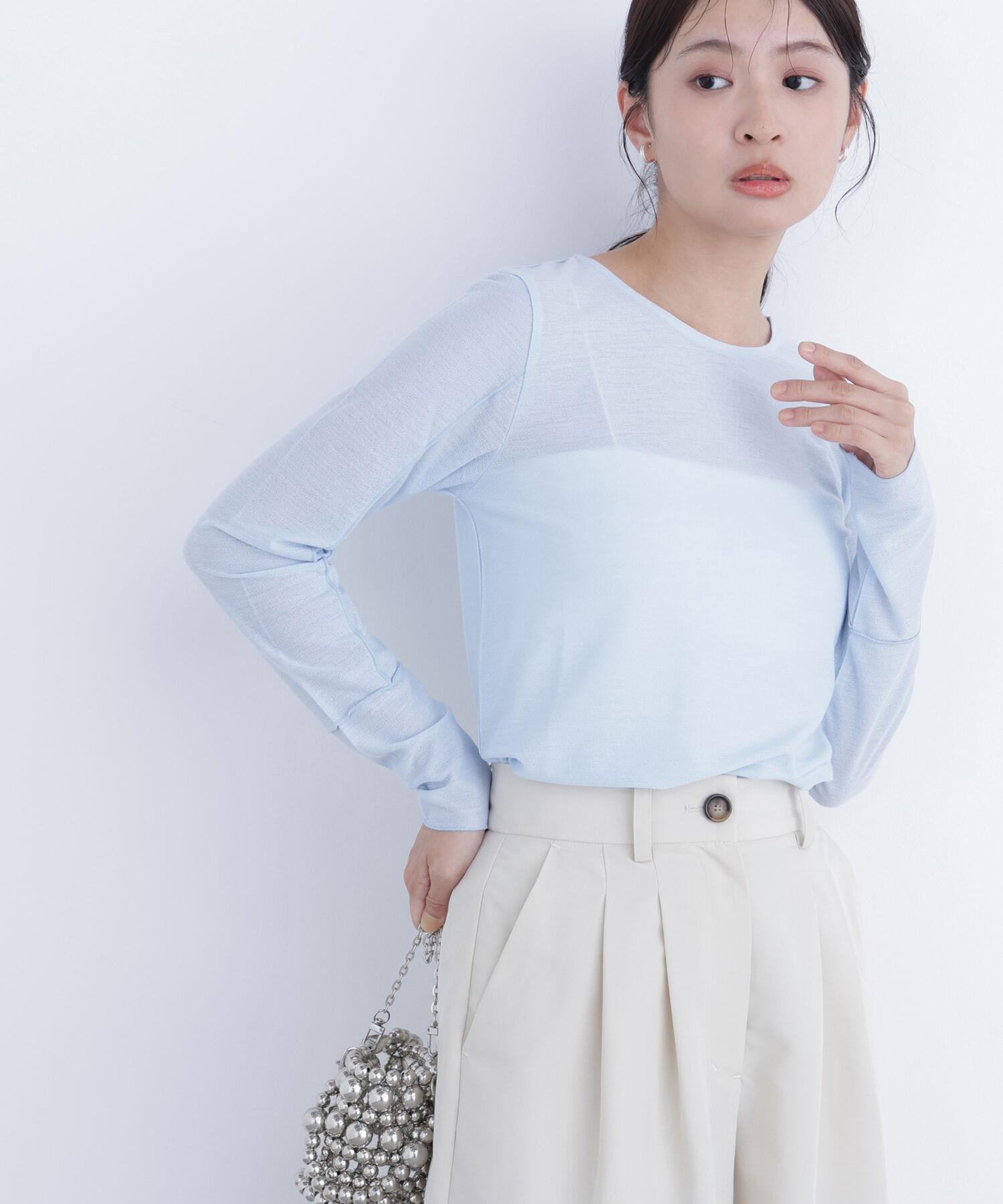  「〈N.〉シアーメロウカットソー」|Tシャツ・カットソー|