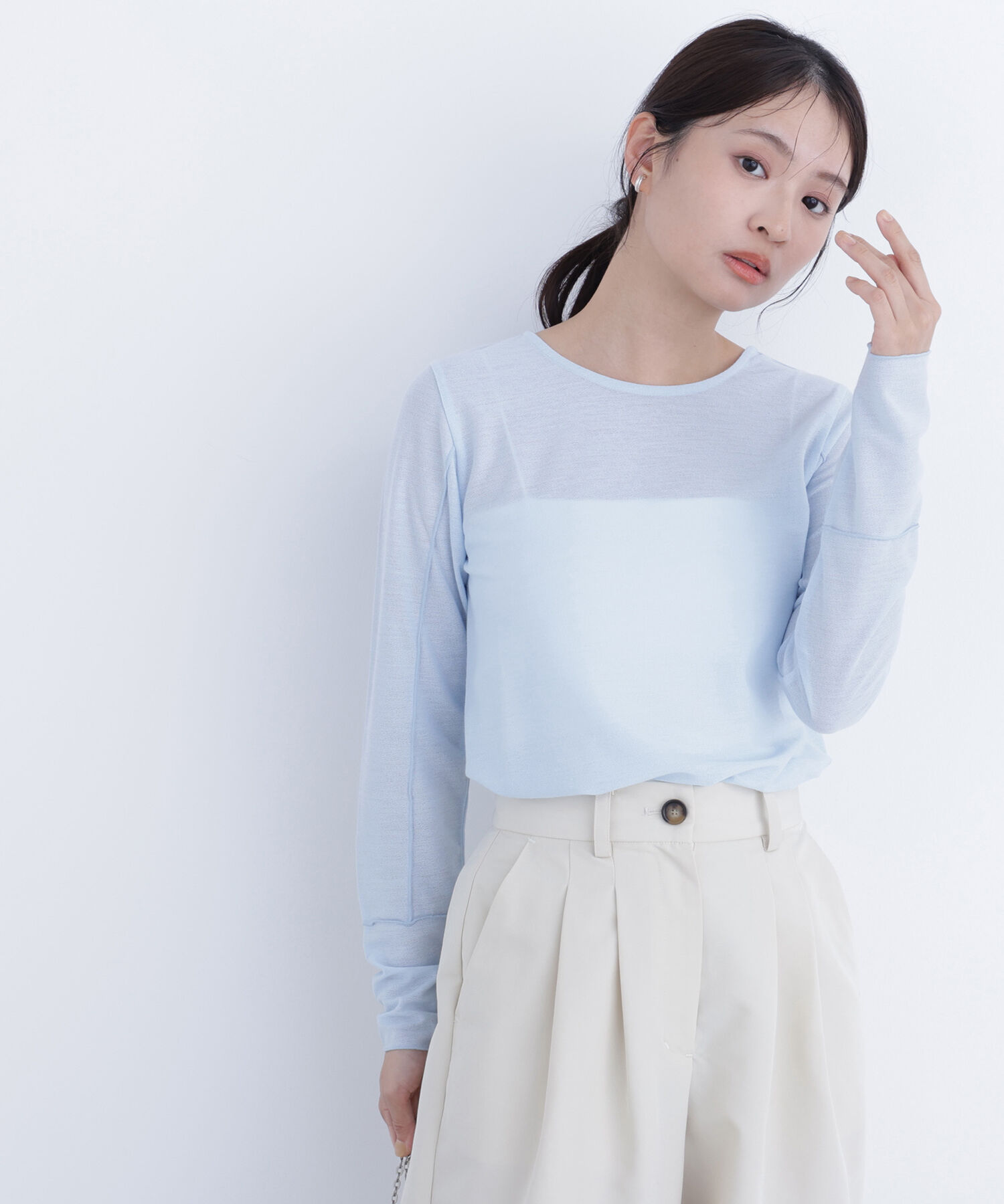  「〈N.〉シアーメロウカットソー」|Tシャツ・カットソー|