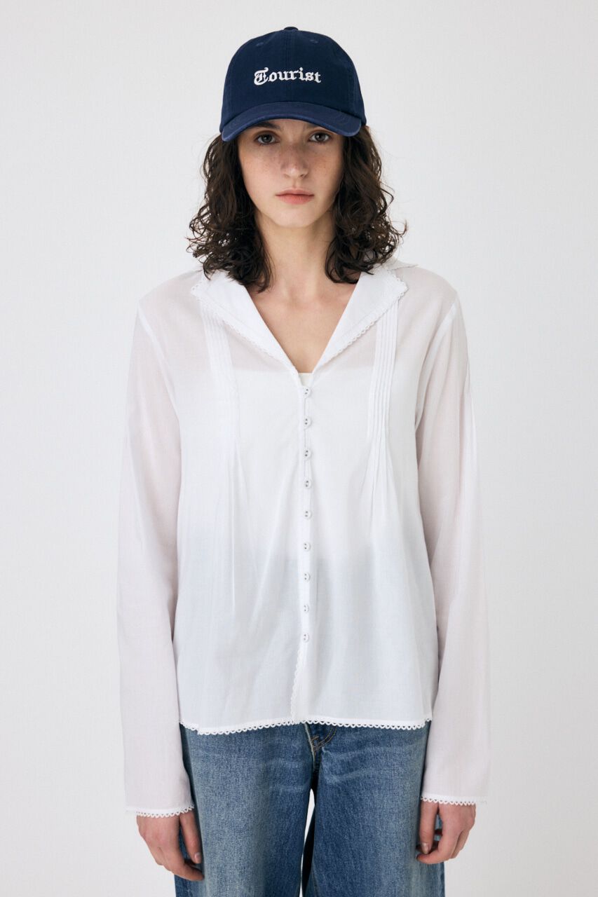 MOUSSY「COTTON PINTUCK ブラウス」|シャツ・ブラウス|