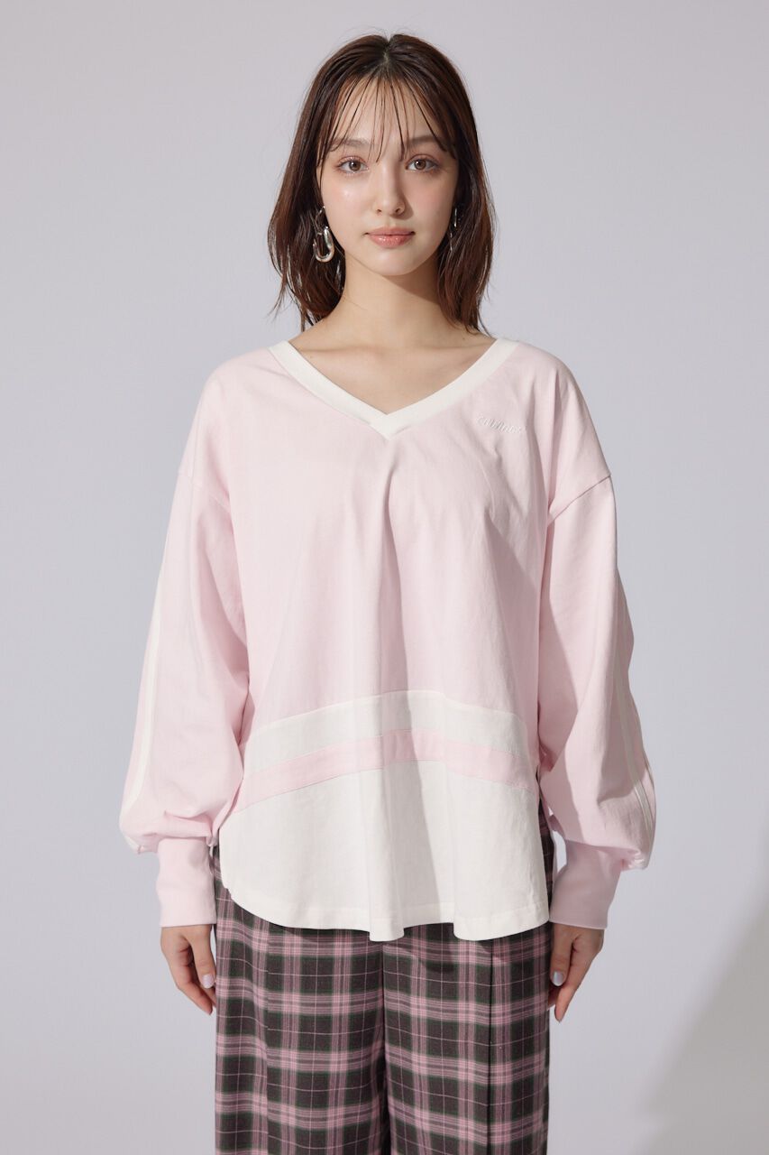 rienda「ユニフォームレディーロンT」|Tシャツ・カットソー|