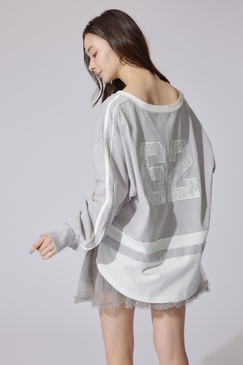 rienda「ユニフォームレディーロンT」|Tシャツ・カットソー|