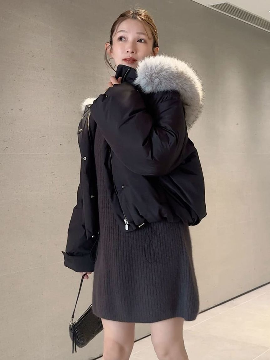 WEB限定カラーあり】西川フードファーショートダウン（SNIDEL