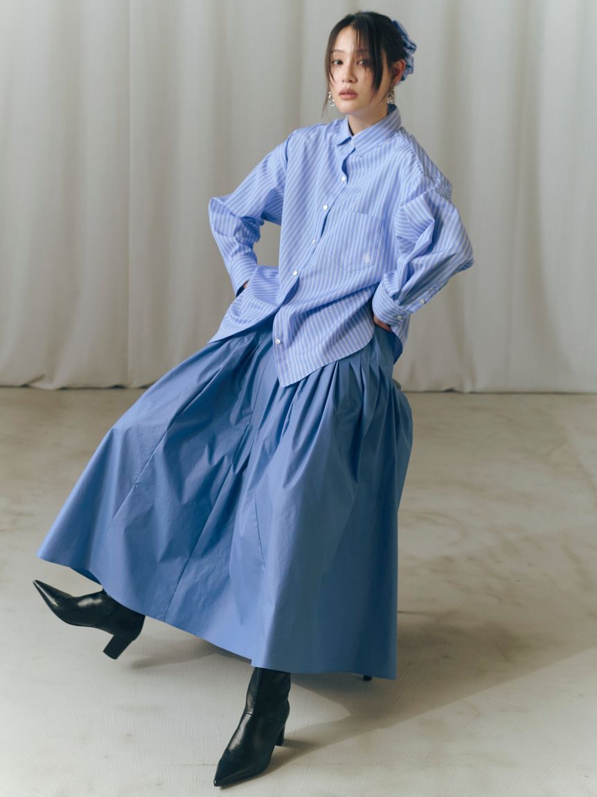 FRAY I.D「イレギュラータックフレアスカート」|スカート|BLU