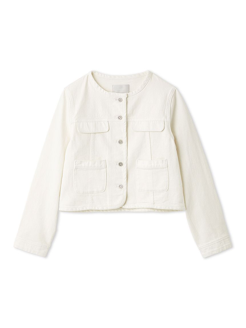 CELFORD「ノーカラーデニムジャケット」|デニムジャケット|