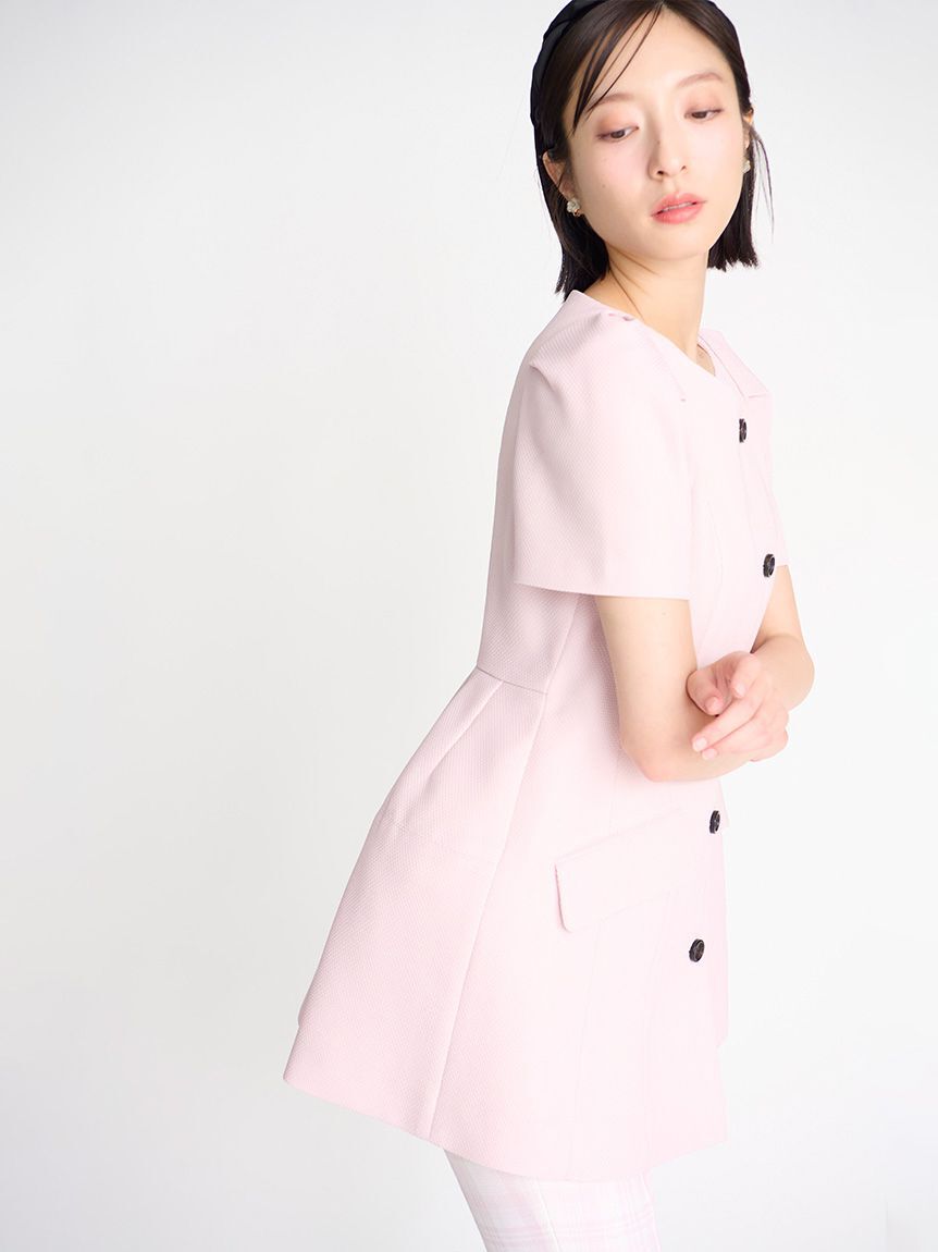 CELFORD「からみ織ペプラムジャケット」|テーラードジャケット|