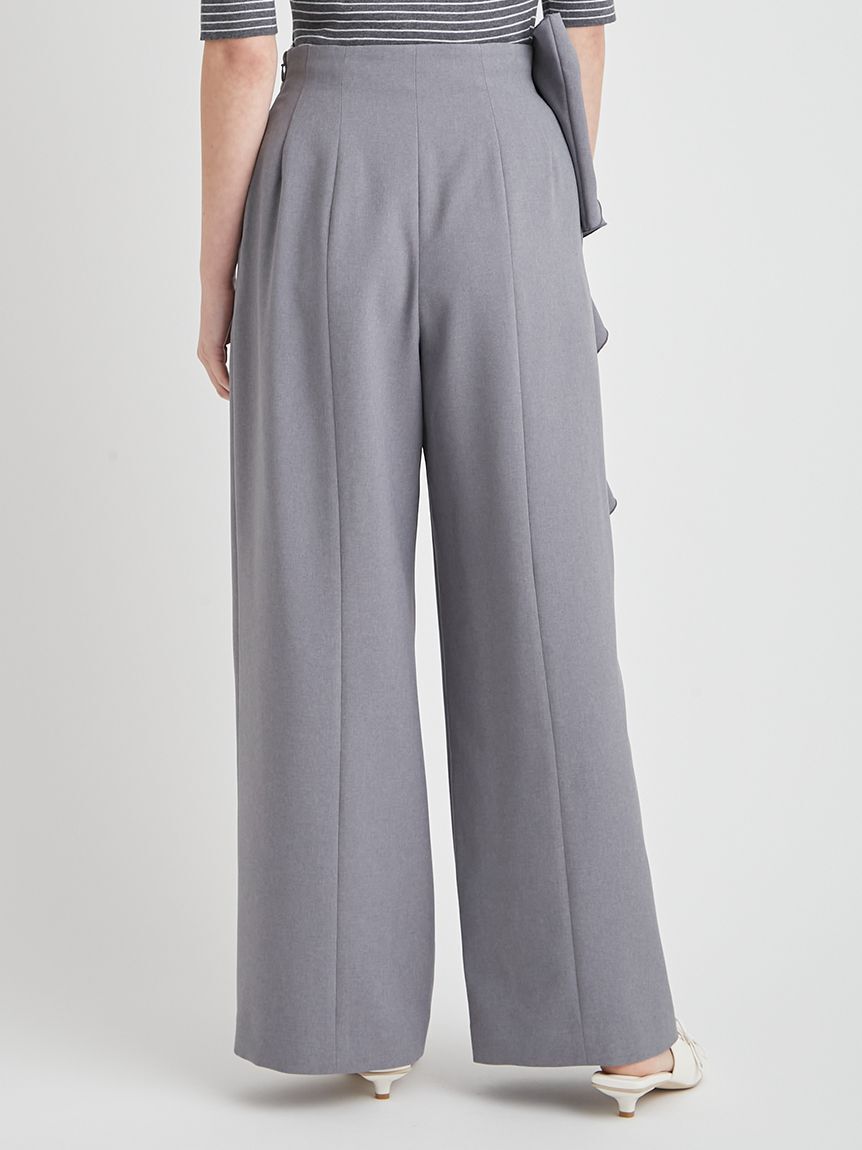 CELFORD「【洗える】リボンワイドパンツ」|チノ|