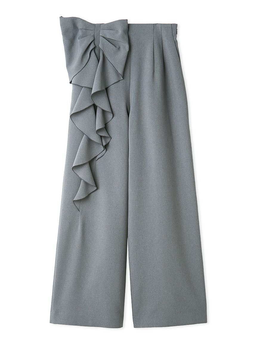 CELFORD「【洗える】リボンワイドパンツ」|チノ|