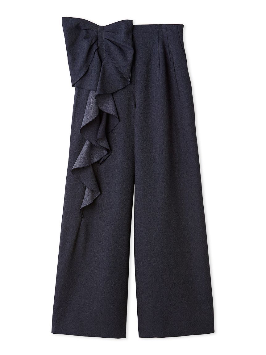 CELFORD「【洗える】リボンワイドパンツ」|チノ|IND