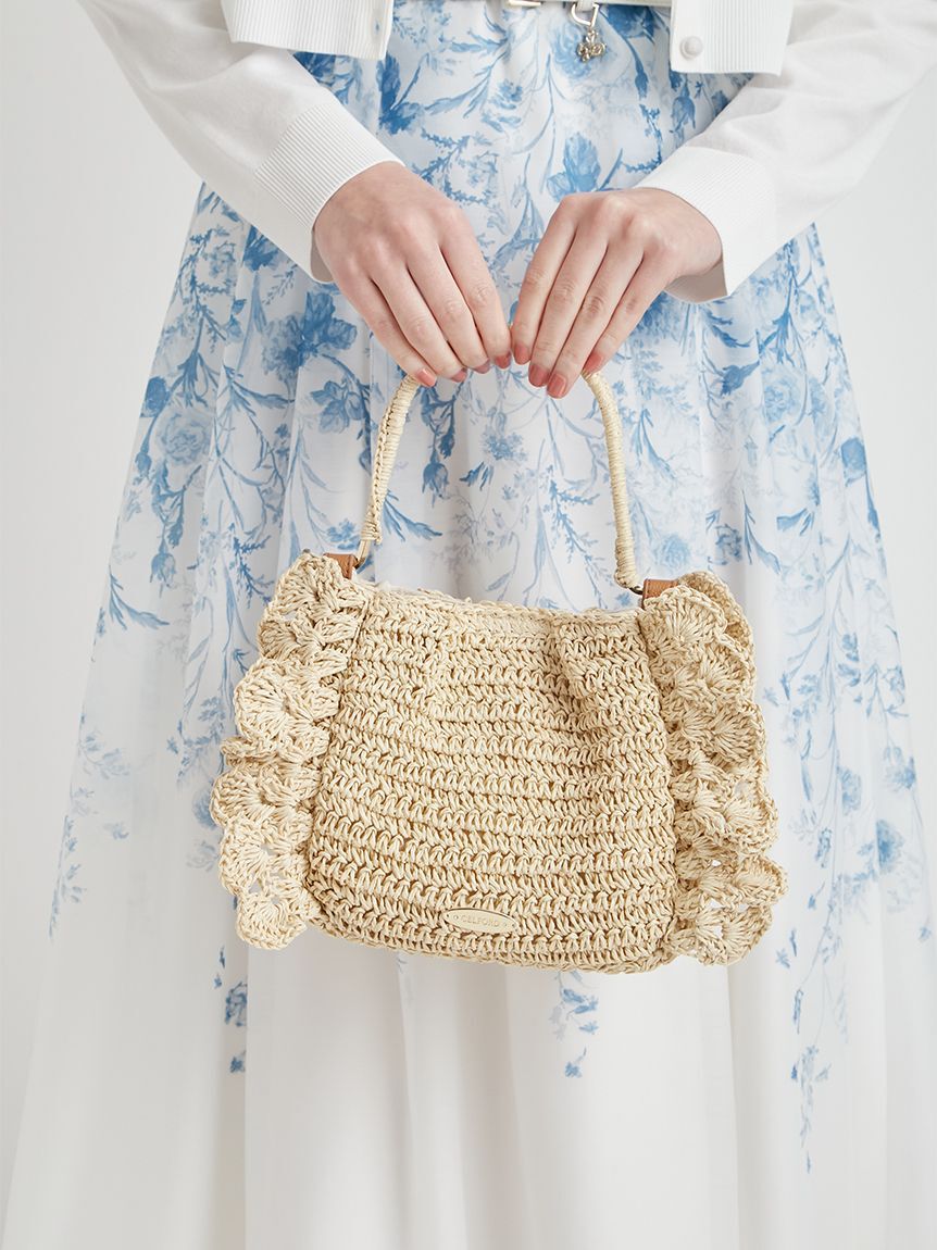 CELFORD「かぎ編みペーパーフリルバッグ」|トートバッグ|