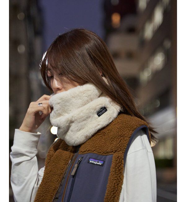 ikka「Champion 2フェイスネックウォーマー」|マフラー|アイボリー