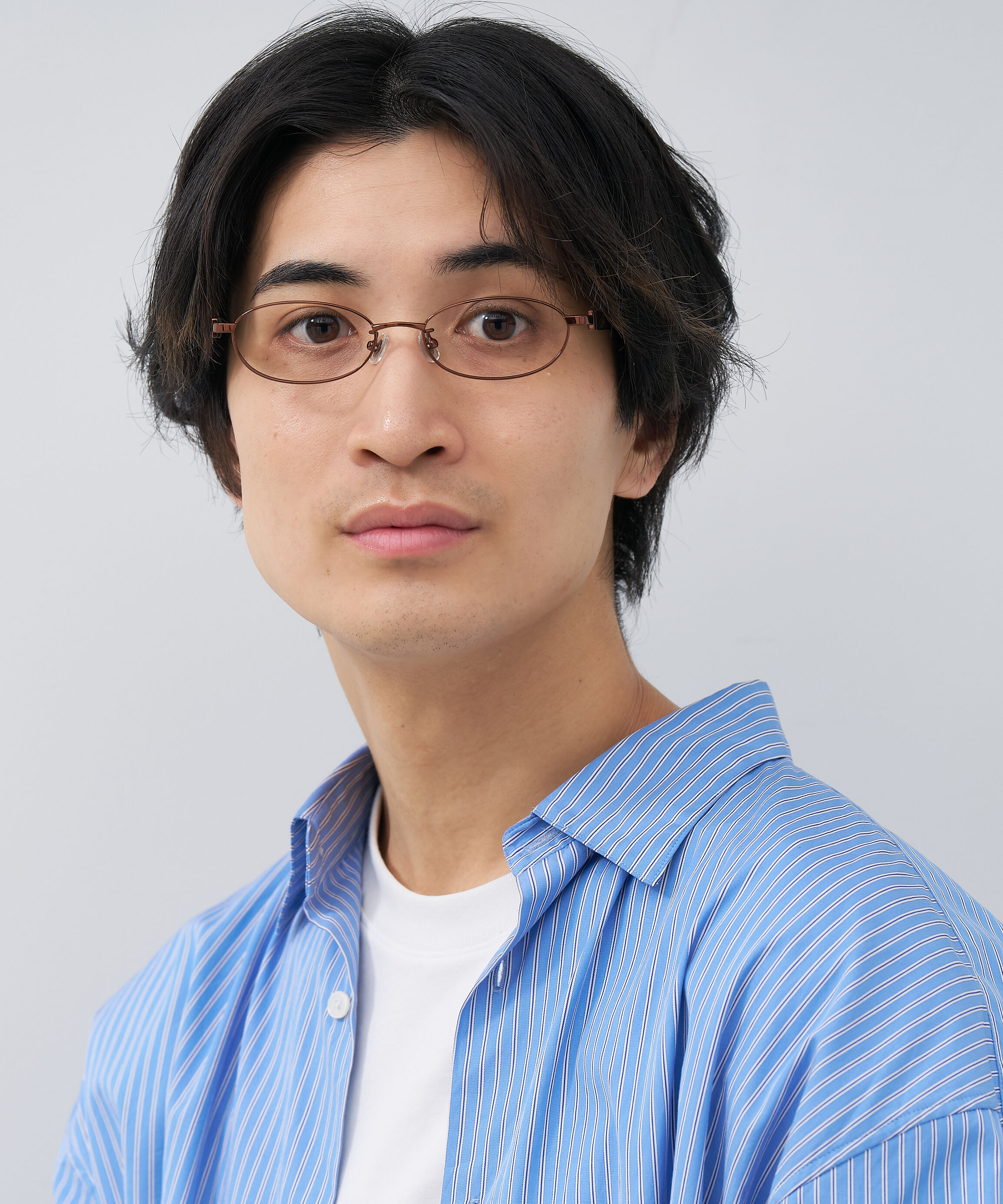  「【アウトレット価格】オーバル型 メガネ｜メタル&times;プラスチック ドット柄 水玉 可愛い レンズ交換券付き」|メガネ|