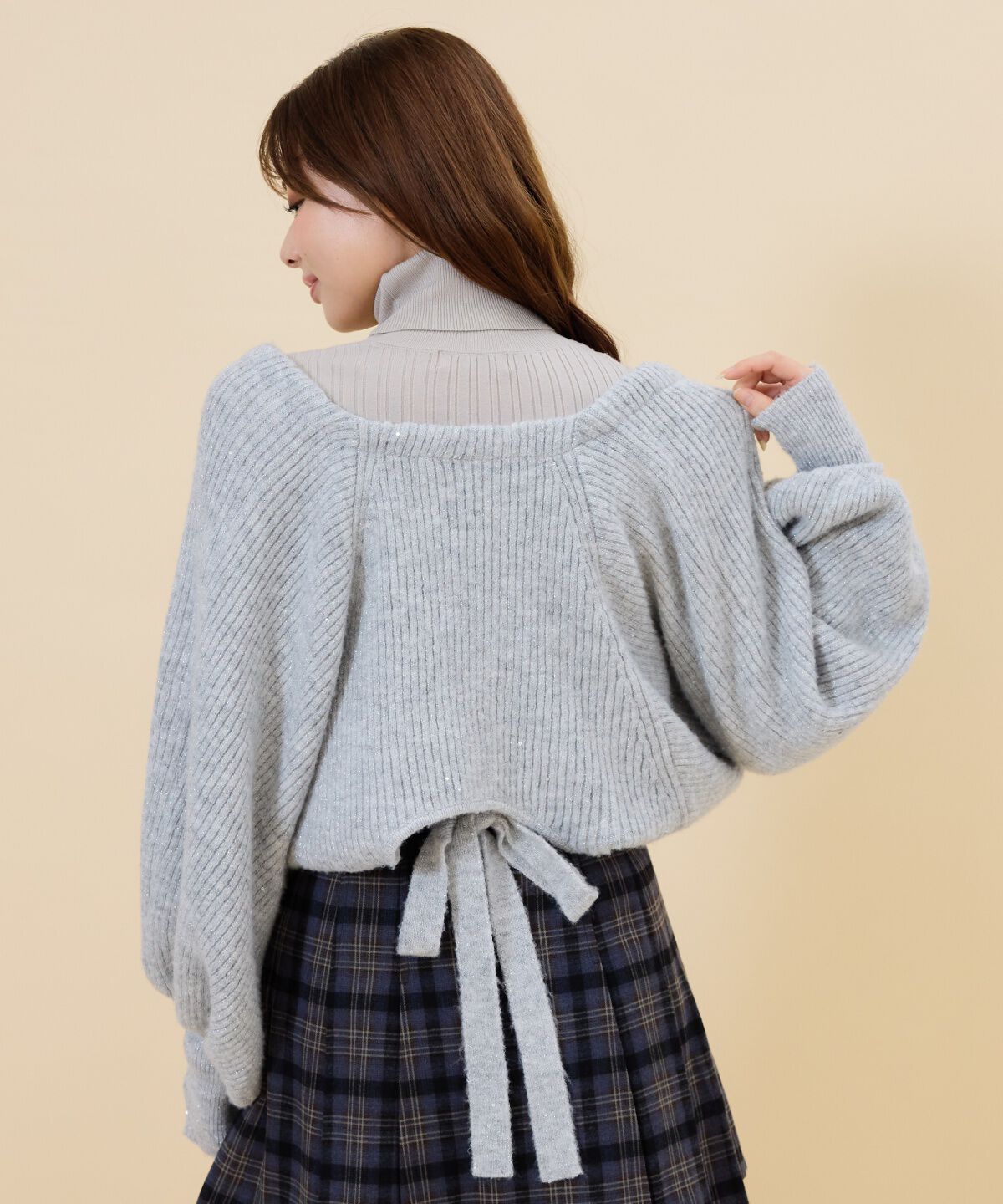 REDYAZEL「ラメニットボレロ」|カーディガン|