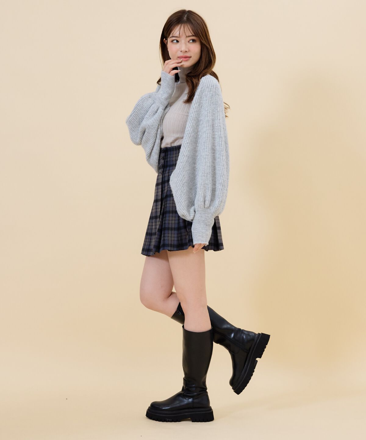 REDYAZEL「ラメニットボレロ」|カーディガン|