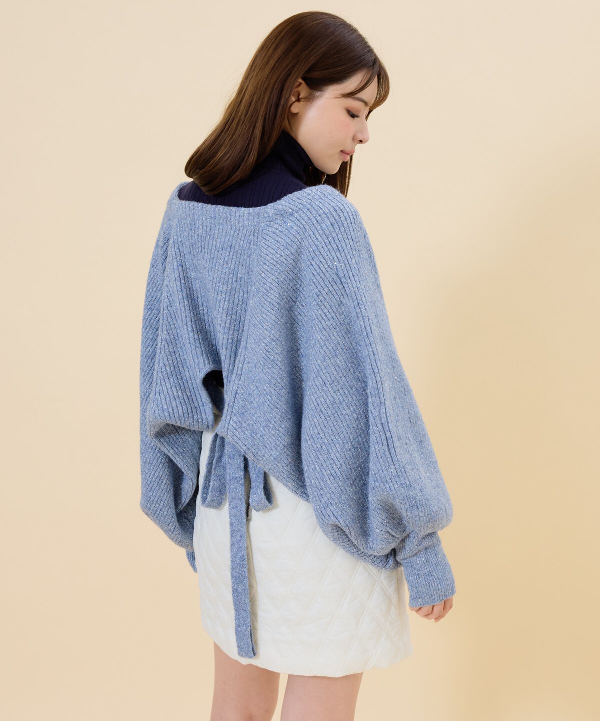 REDYAZEL「ラメニットボレロ」|カーディガン|