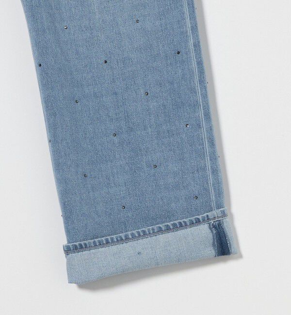 UNITED ARROWS「コットンビジューデニムパンツ」|デニム|