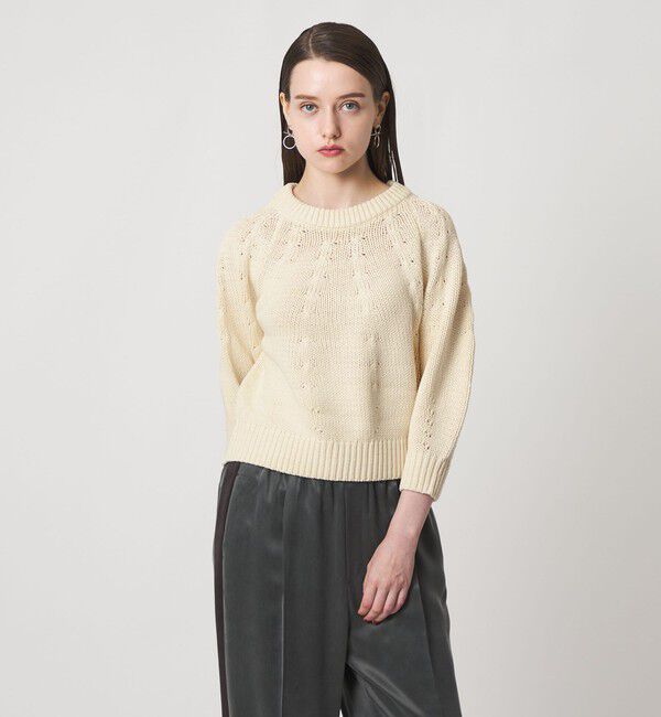 ASTRAET「＜ASTRAET＞3G クルーネック ニット」|ニット・セーター|OFF WHITE