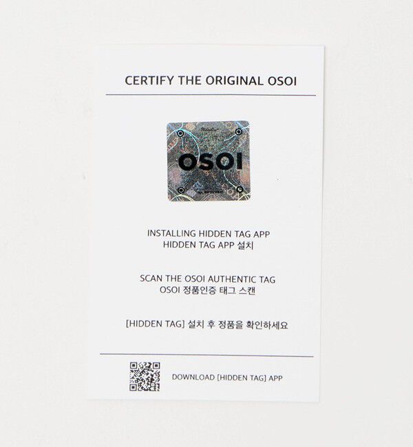 OSOI「＜OSOI＞EGG HOBO STMP バッグ」|ショルダー・メッセンジャー|