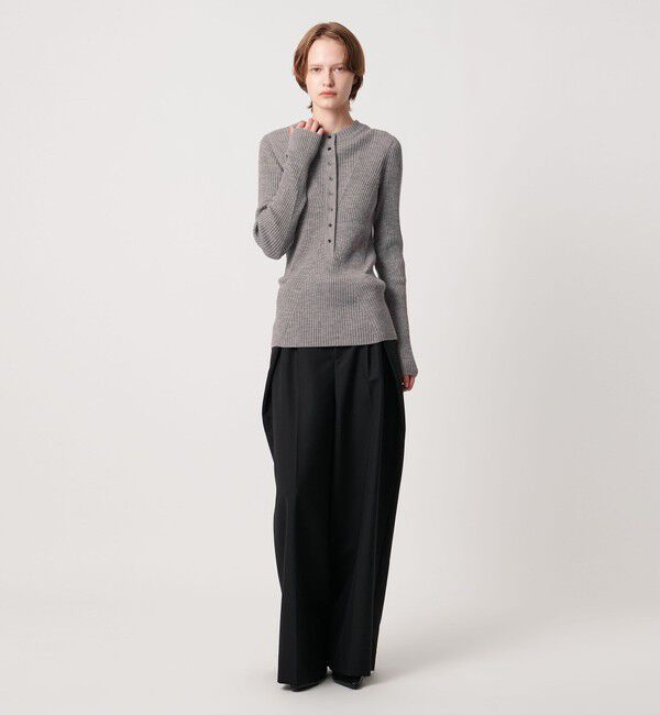 AEWEN MATOPH「＜AEWEN MATOPH＞ウールリブヘンリーネック ニットプルオーバー」|ニット・セーター|