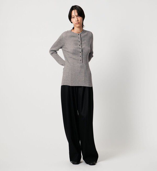 AEWEN MATOPH「＜AEWEN MATOPH＞ウールリブヘンリーネック ニットプルオーバー」|ニット・セーター|