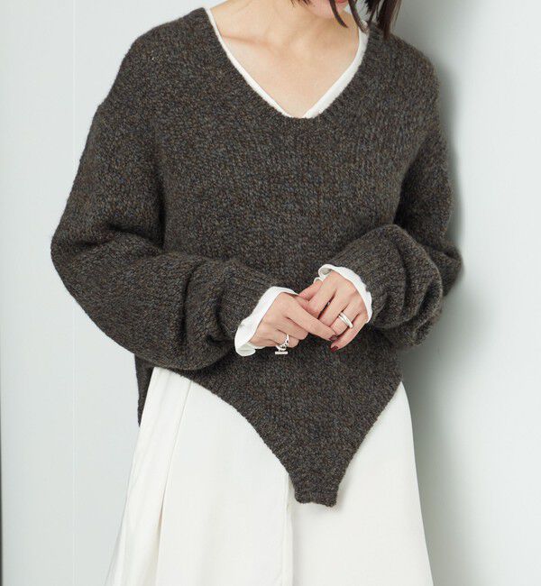 AEWEN MATOPH「＜AEWEN MATOPH＞ウールアルパカ ニットロンパース」|ニット・セーター|