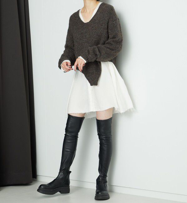 AEWEN MATOPH「＜AEWEN MATOPH＞ウールアルパカ ニットロンパース」|ニット・セーター|