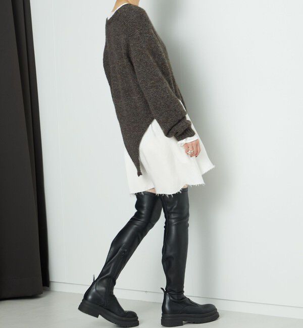 AEWEN MATOPH「＜AEWEN MATOPH＞ウールアルパカ ニットロンパース」|ニット・セーター|