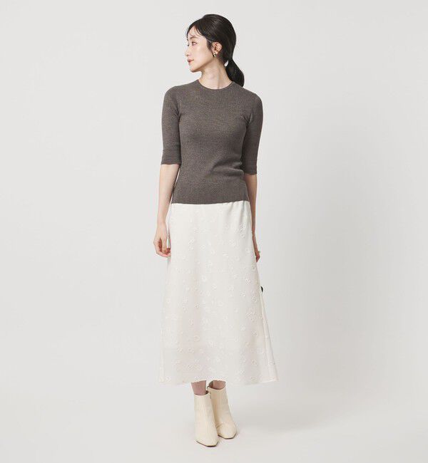 UNITED ARROWS「ハーフ スリーブ ニット」|ニット・セーター|