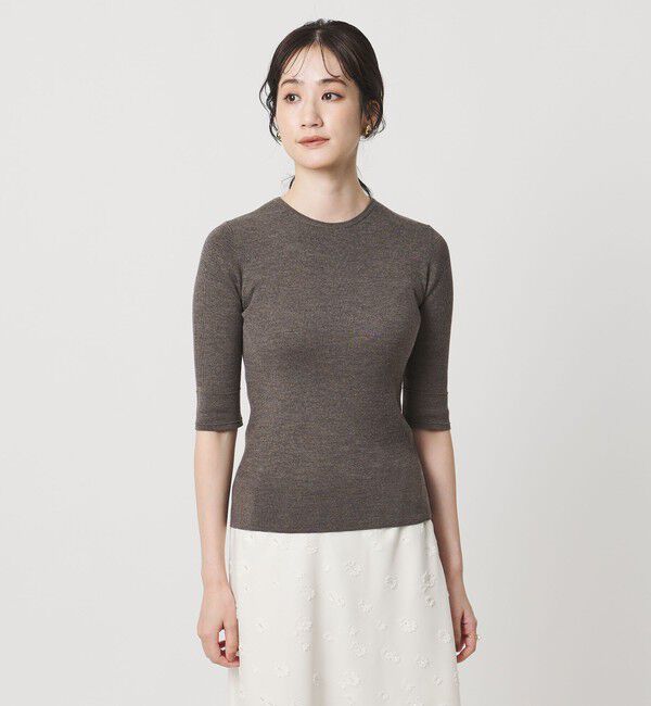 UNITED ARROWS「ハーフ スリーブ ニット」|ニット・セーター|