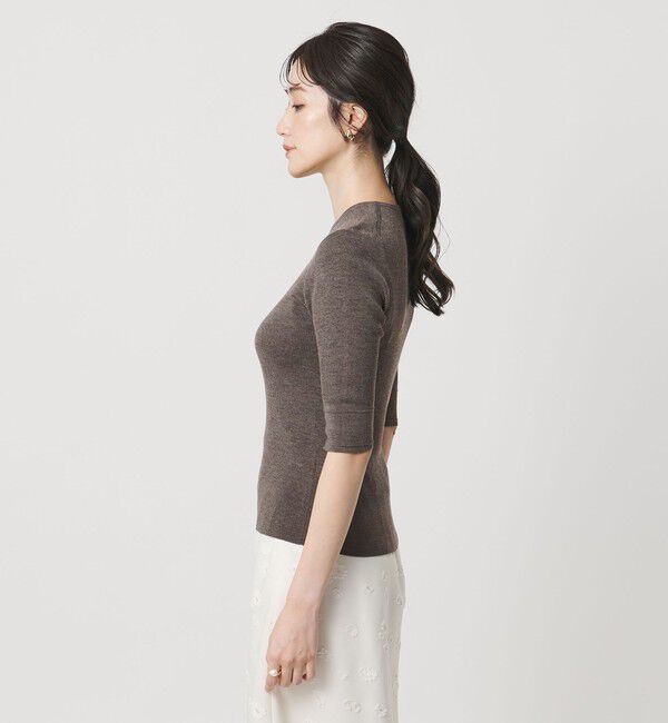 UNITED ARROWS「ハーフ スリーブ ニット」|ニット・セーター|