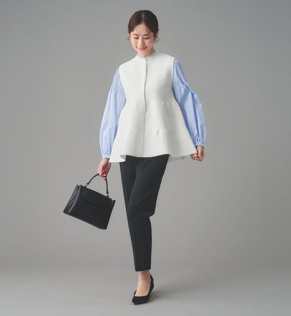 UNITED ARROWS「ペプラム ニットベスト」|ベスト・ジレ|