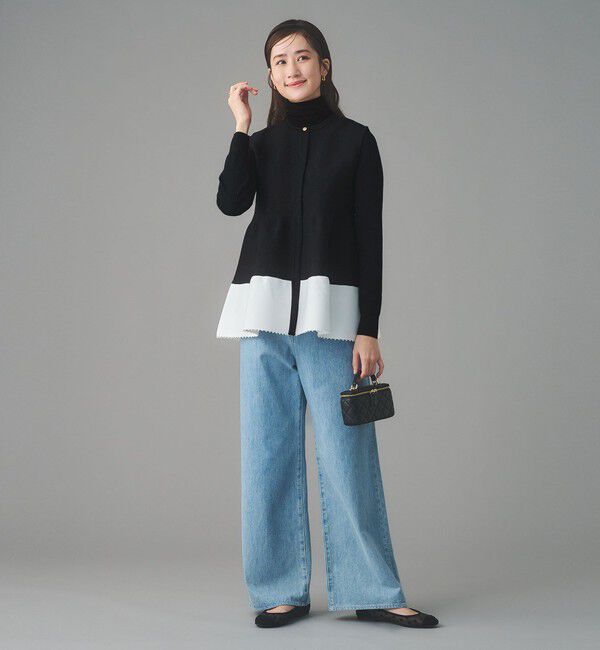 UNITED ARROWS「ペプラム ニットベスト」|ベスト・ジレ|