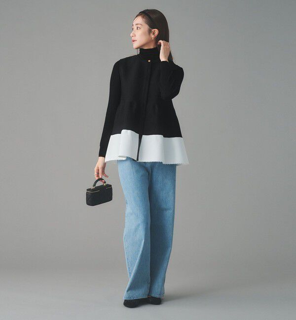 UNITED ARROWS「ペプラム ニットベスト」|ベスト・ジレ|