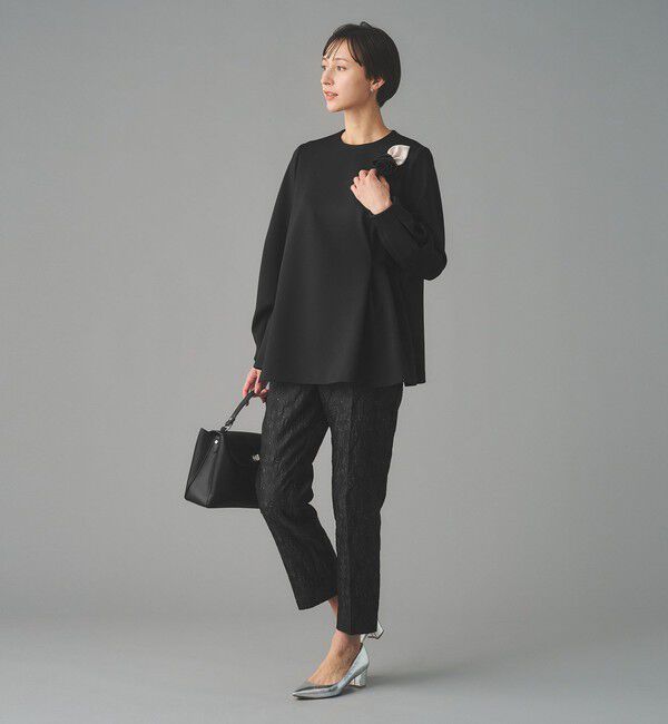 UNITED ARROWS「GISHA 2トーン ジャガード パンツ」|スラックス|