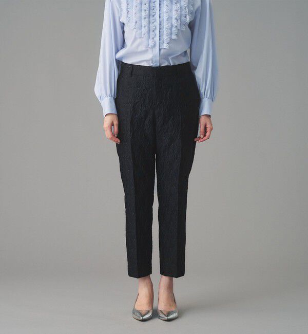 UNITED ARROWS「GISHA 2トーン ジャガード パンツ」|スラックス|