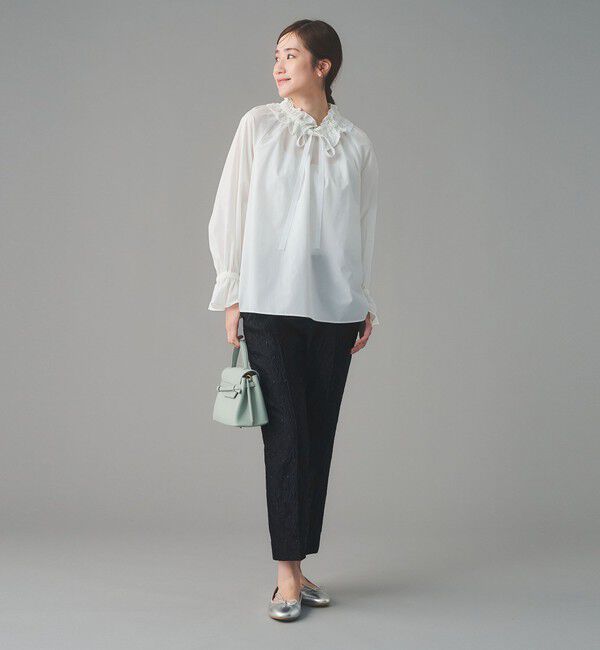 UNITED ARROWS「GISHA 2トーン ジャガード パンツ」|スラックス|