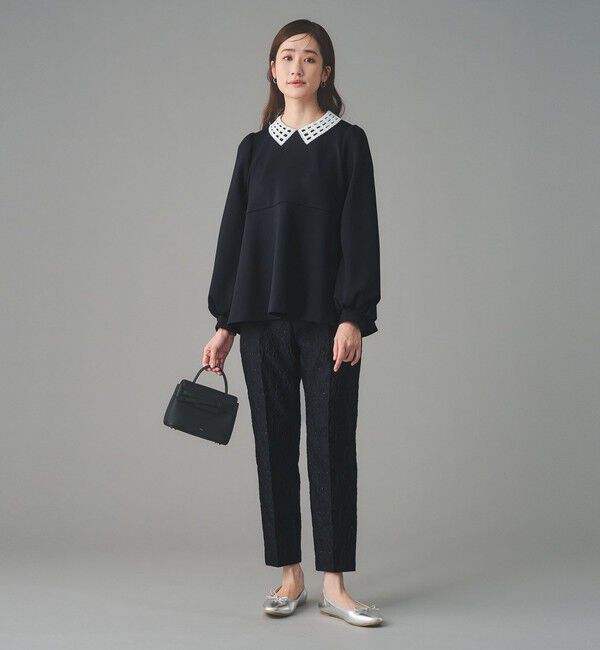 UNITED ARROWS「GISHA 2トーン ジャガード パンツ」|スラックス|