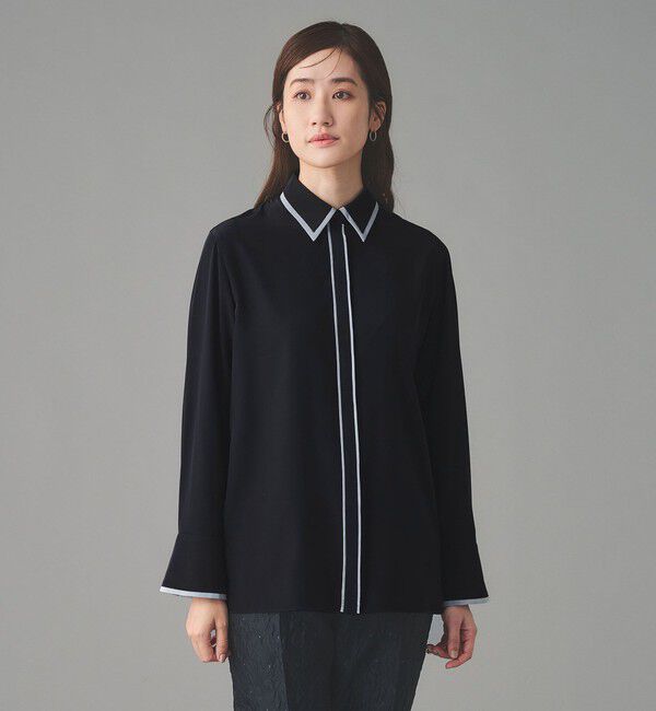 UNITED ARROWS「バイカラー レギュラーシャツブラウス」|シャツ・ブラウス|