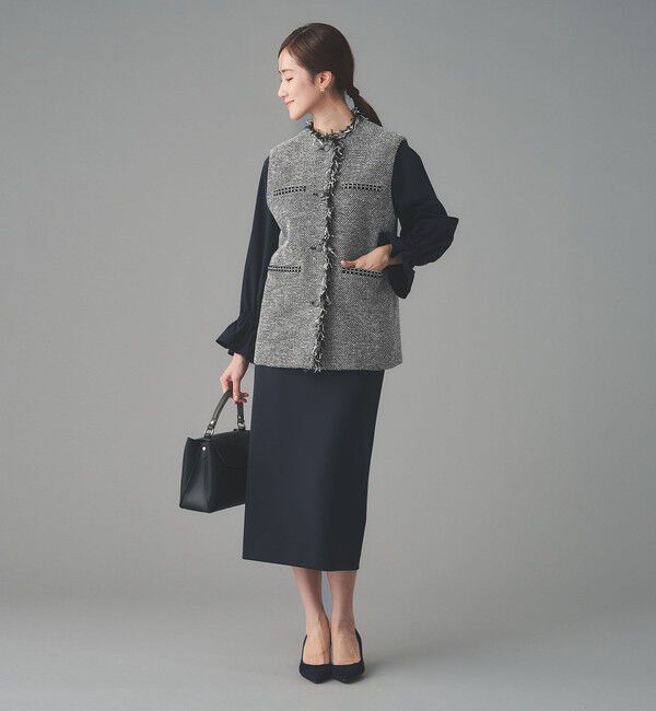 UNITED ARROWS「2トーン ツイードライク ベスト」|ベスト・ジレ|