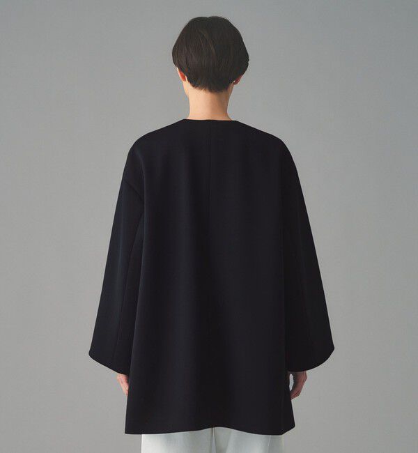 UNITED ARROWS「SPONGY Aライン ミドルコート」|ノーカラーコート|