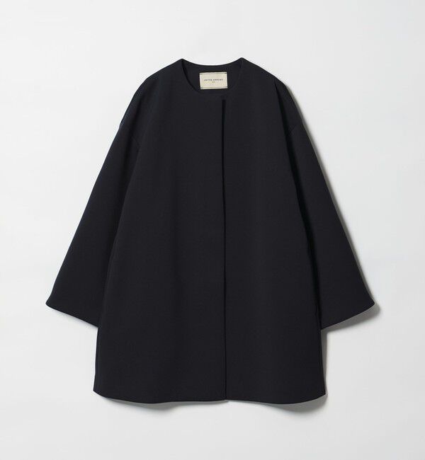 UNITED ARROWS「SPONGY Aライン ミドルコート」|ノーカラーコート|