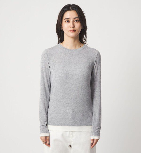 UNITED ARROWS green label relaxing「ベアテン フェイクレイヤード クルーネック プルオーバー」|Tシャツ・カットソー|