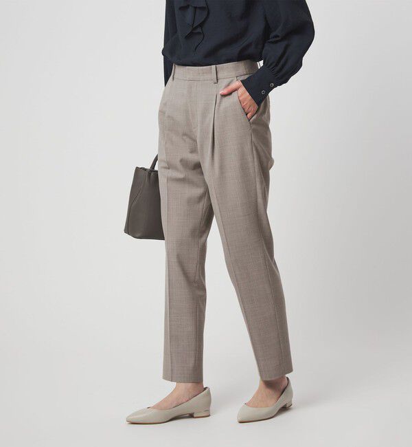 UNITED ARROWS green label relaxing「［size SHORT/TALLあり］カチリラ テーパードパンツ ウォッシャブル ストレッチ」|スラックス|