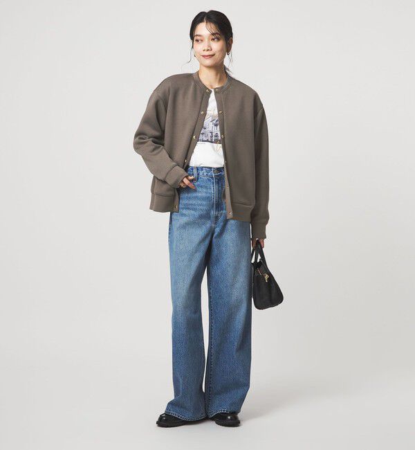 UNITED ARROWS green label relaxing「ダンボール ノーカラー カーディガン」|カーディガン|