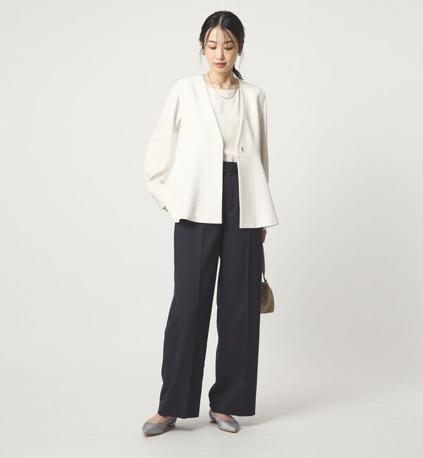 UNITED ARROWS green label relaxing「クルーネック ブラウス 2 マシンウォッシャブル UVカット」|シャツ・ブラウス|