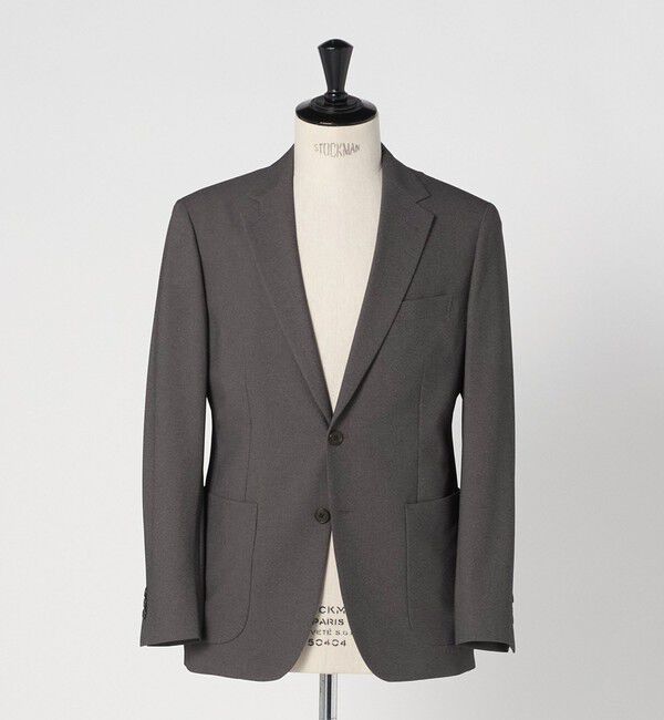 UNITED ARROWS green label relaxing「A+ ポリエステル シャークスキン 2B スタンダード セットアップ ジャケット -ウォッシャブル・ストレッチ-」|テーラードジャケット|