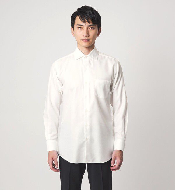 UNITED ARROWS green label relaxing「コットン フレンチツイル ワイドカラー ドレスシャツ -形態安定-」|シャツ・ブラウス|