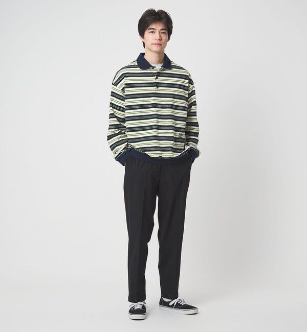 UNITED ARROWS green label relaxing「【別注】＜UMBRO＞ボーダー 長袖 ポロシャツ」|ポロシャツ|
