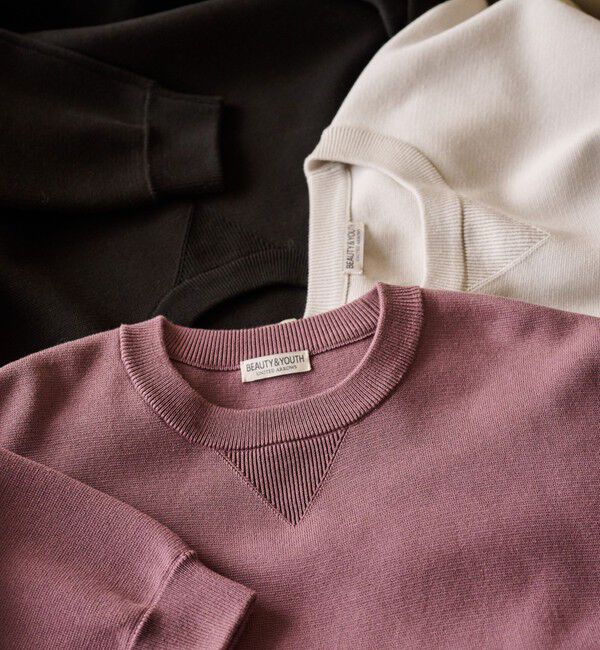 BEAUTY&YOUTH UNITED ARROWS「ミラノリブ クルーネック ニットスウェット」|ニット・セーター|